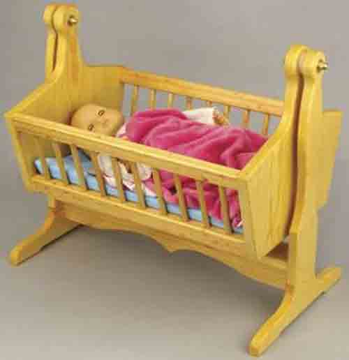 Free doll cradle plans, easy build, two sizes, print ready ...