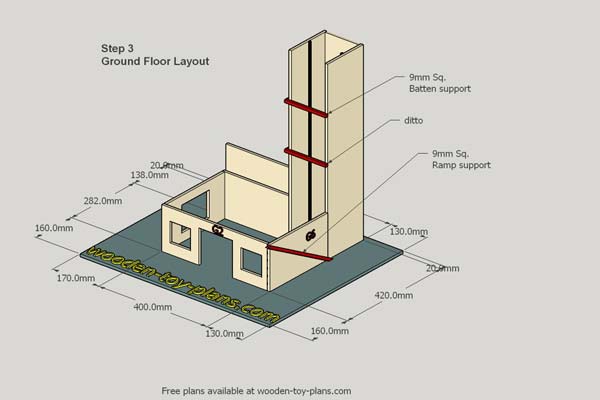 build your own wooden toy garage