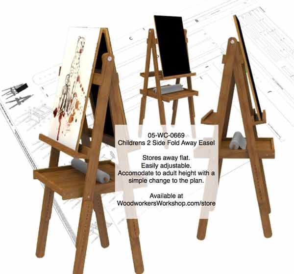 Free Artist Easel Plans easy project free PDF dowlnload