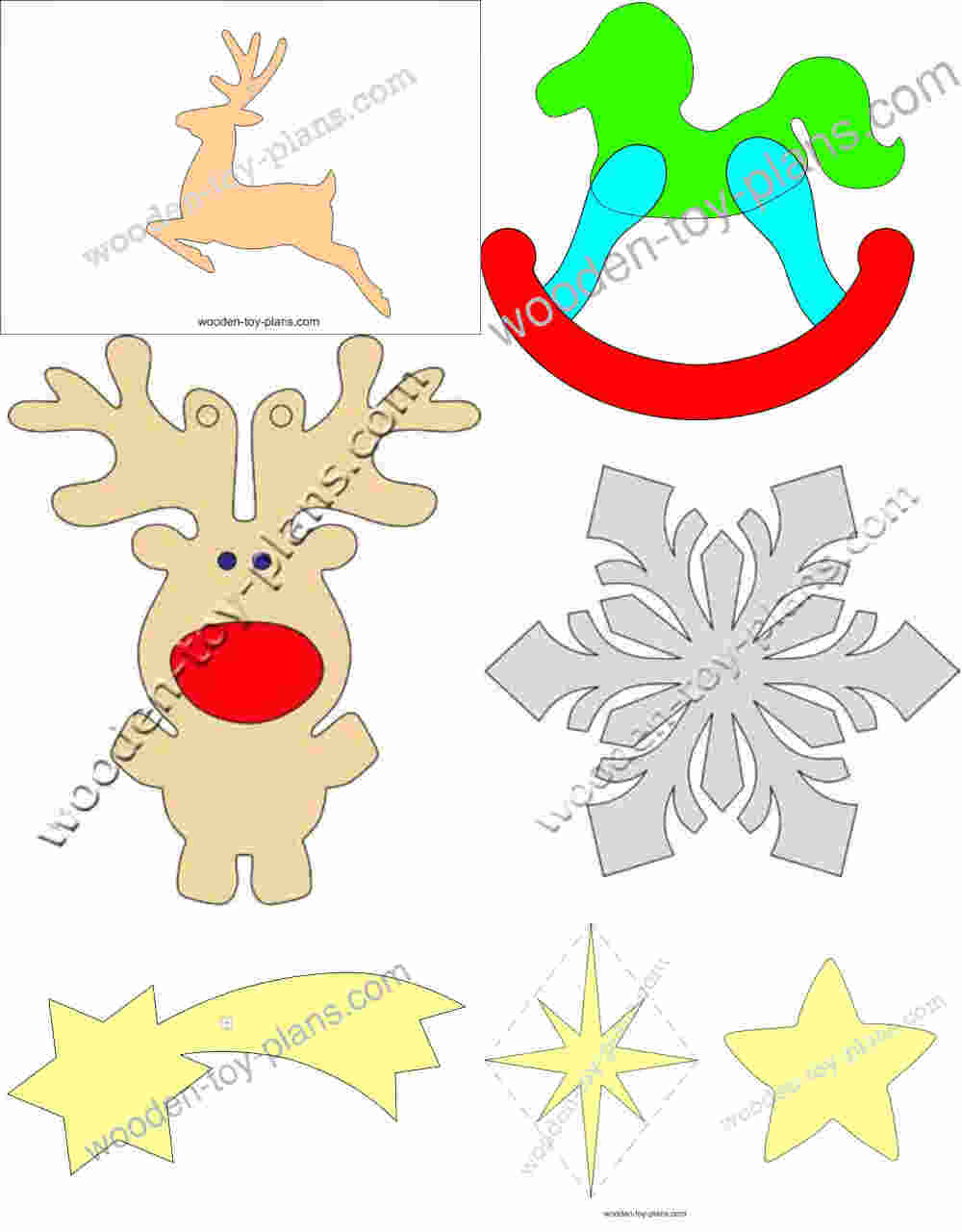 Simple Christmas scroll saw patterns free printable for beginners