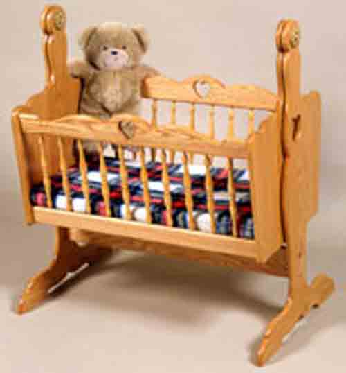 Doll Cradle Plans includes free PDF download.