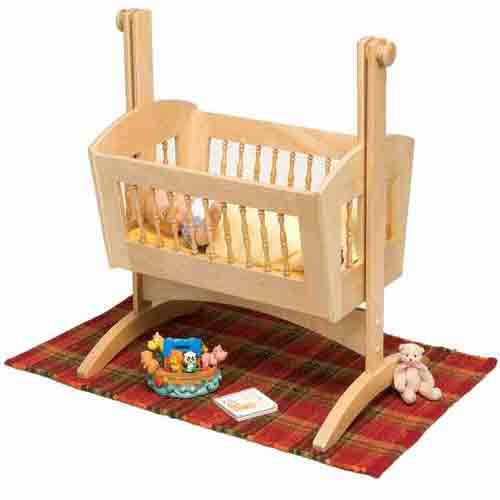 Doll Cradle Plans includes free PDF download.