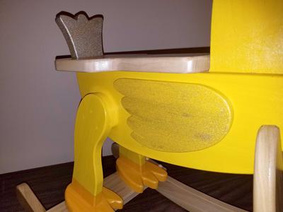 Close up of the wings and the tail