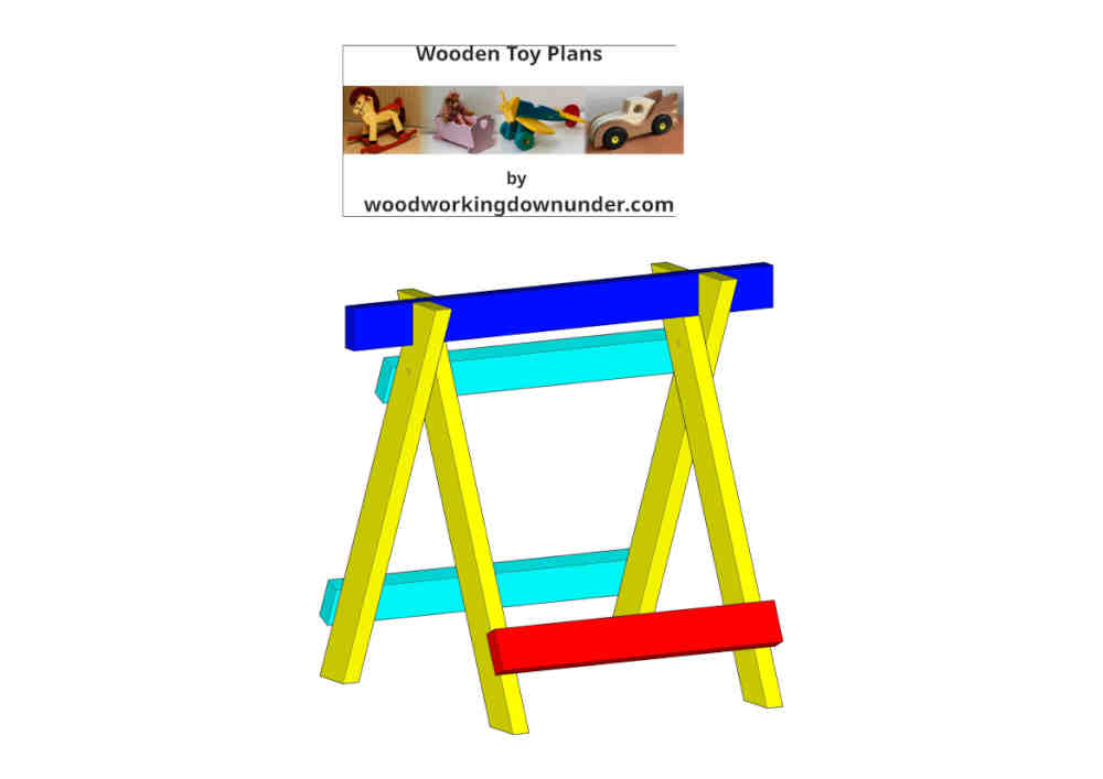 sawhorse plans useful beginner project free digital download
