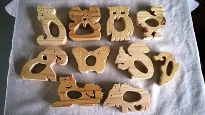 Menagerie of serviette rings