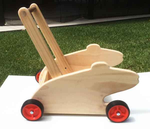 wooden child walker