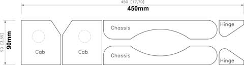 Toy dump truck plans step 1
