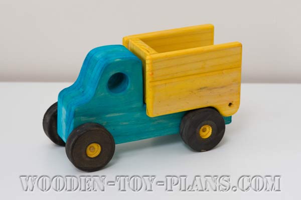 wooden tipper truck
