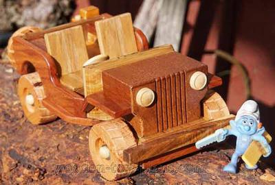 Wooden Toy Jeep