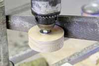 Sand wheel using file